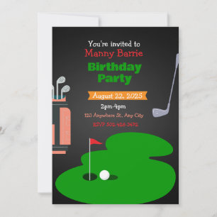Invitación a la fiesta de cumpleaños con temas de