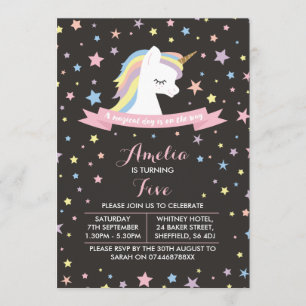 Invitación a la fiesta de cumpleaños con temática