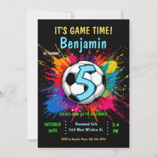 Invitación a la fiesta de cumpleaños con temática 