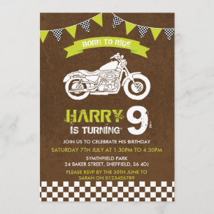 Invitación a la fiesta de cumpleaños con temática 