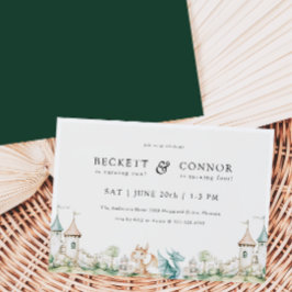 Invitación a la fiesta de cumpleaños conjunta sobr