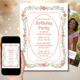 Invitación a la fiesta de cumpleaños Cualquier eda