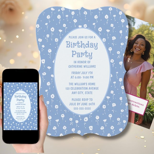 Invitación a la fiesta de cumpleaños Cualquier eda (Subido por el creador)