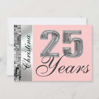 Invitación a la Fiesta de Cumpleaños de 25 Años y 
