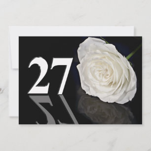 Invitación a la fiesta de cumpleaños de 27 años