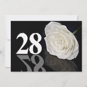 Invitación a la fiesta de cumpleaños de 28 años
