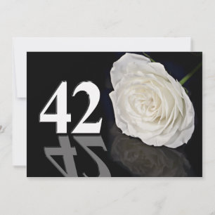 Invitación a la fiesta de cumpleaños de 42 años