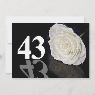 Invitación a la fiesta de cumpleaños de 43 años