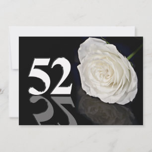 Invitación a la fiesta de cumpleaños de 52 años