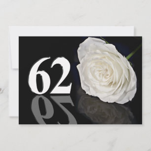 Invitación a la fiesta de cumpleaños de 62 años