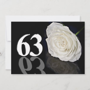 Invitación a la fiesta de cumpleaños de 63 años