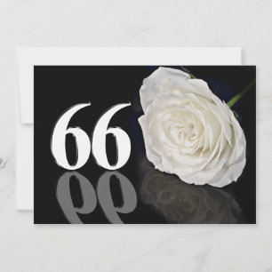Invitación a la fiesta de cumpleaños de 66 años