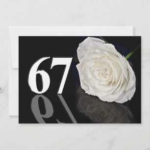 Invitación a la fiesta de cumpleaños de 67 años