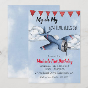 Invitación a la fiesta de cumpleaños de Airplane B