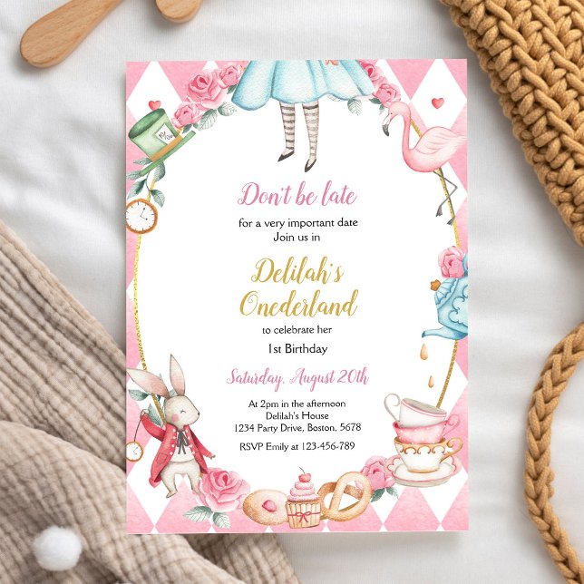 Invitación a la fiesta de cumpleaños de Alicia en  (Subido por el creador)
