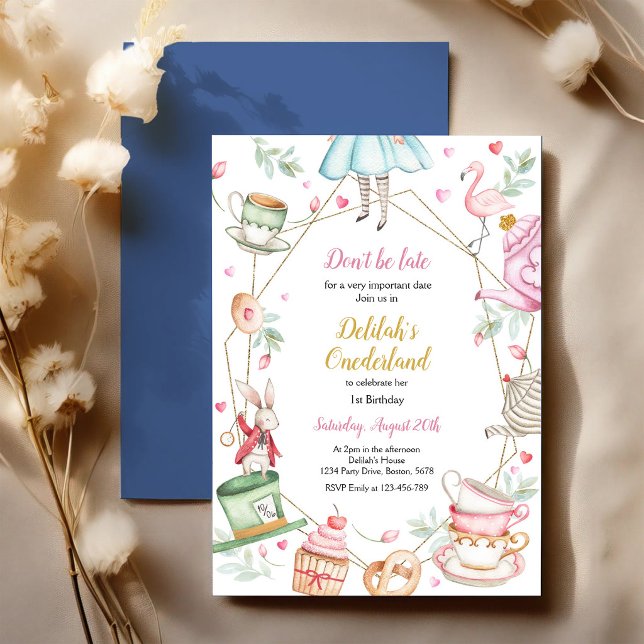 Invitación a la fiesta de cumpleaños de Alicia en  (Subido por el creador)