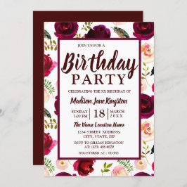 Invitación a la fiesta de cumpleaños de All Ages B