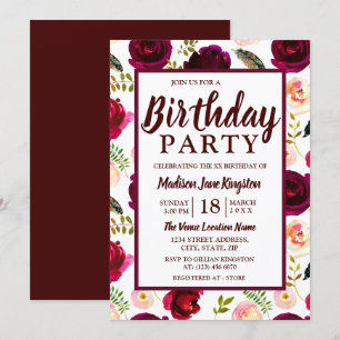 Invitación a la fiesta de cumpleaños de All Ages B