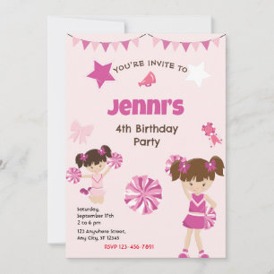 Invitación a la fiesta de cumpleaños de animadores