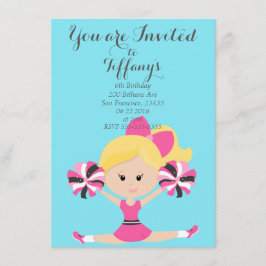 Invitación a la fiesta de cumpleaños de animadores