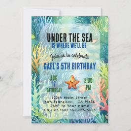 Invitación a la fiesta de cumpleaños de animales b
