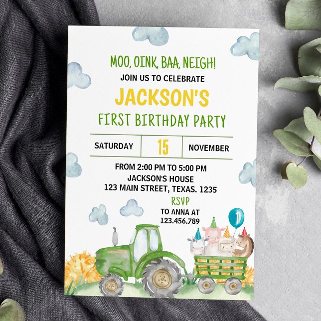 Invitación a la fiesta de cumpleaños de animales d (Subido por el creador)