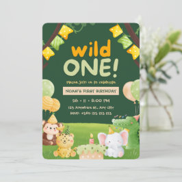 Invitación a la fiesta de cumpleaños de animales s