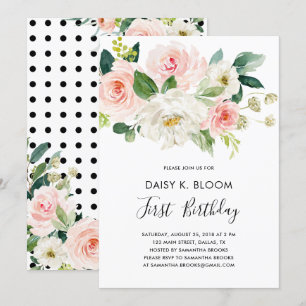 Invitación a la fiesta de cumpleaños de Baby Girl