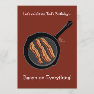 Invitación a la fiesta de cumpleaños de Bacon
