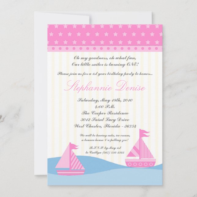 Invitación a la fiesta de cumpleaños de ballena en (Anverso)