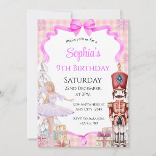 Invitación a la fiesta de cumpleaños de Ballerina