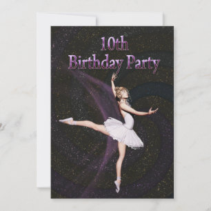 Invitación a la fiesta de cumpleaños de Ballerina