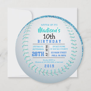 Invitación a la fiesta de cumpleaños de BASEBALL R