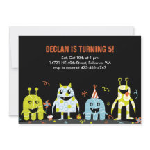 Invitación a la fiesta de cumpleaños de Bash Kid