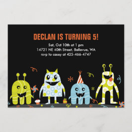 Invitación a la fiesta de cumpleaños de Bash Kid