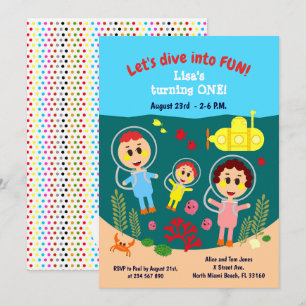 Invitación a la fiesta de cumpleaños de bebé