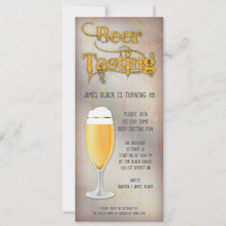 Invitación a la fiesta de cumpleaños de Beer Tasti
