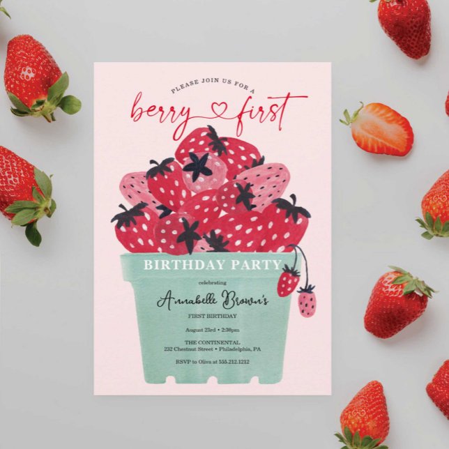 Invitación a la fiesta de cumpleaños de Berry Firs (Subido por el creador)