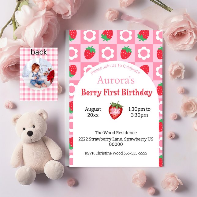 Invitación a la fiesta de cumpleaños de Berry Rosa (Subido por el creador)