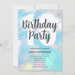 Invitación a la fiesta de cumpleaños de Big Number