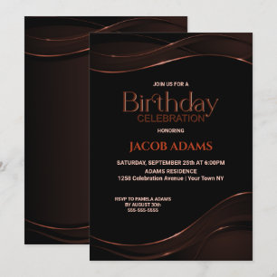 Invitación a la fiesta de cumpleaños de Black Brow