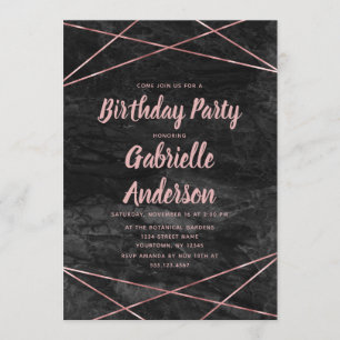 Invitación a la fiesta de cumpleaños de Black Marb