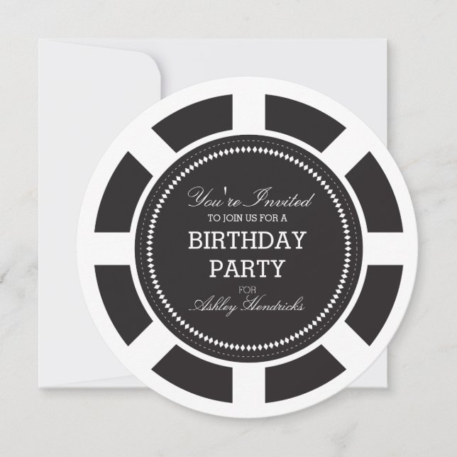 Invitación a la fiesta de cumpleaños de Black Poke (Anverso)