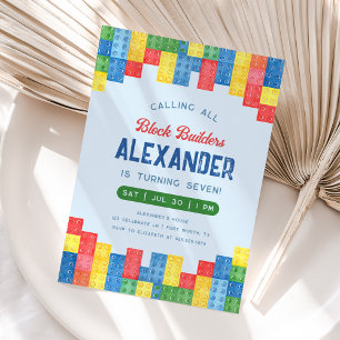 Invitación a la fiesta de cumpleaños de Block Boy