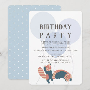 Invitación a la fiesta de cumpleaños de Blue Ballo