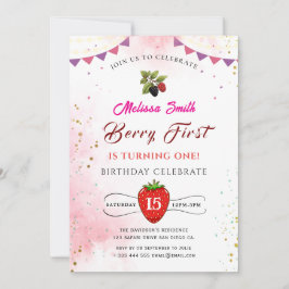 Invitación a la fiesta de cumpleaños de Blueberry