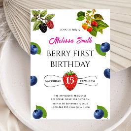Invitación a la fiesta de cumpleaños de Blueberry
