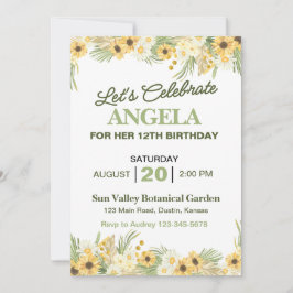 Invitación a la fiesta de cumpleaños de bonito ama