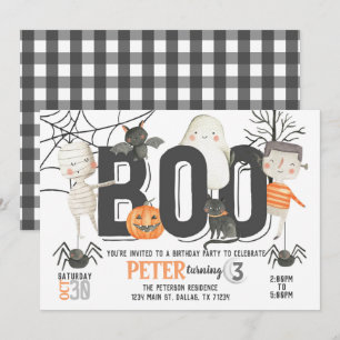 Invitación a la fiesta de cumpleaños de Boo Ghost 