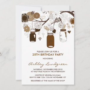 Invitación a la fiesta de cumpleaños de Brown Maso